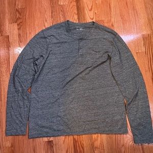 Public opinion Henley t shirt size xl heather grey